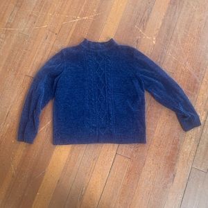 Alfred Dunner dark blue long sleeve sweater Size L